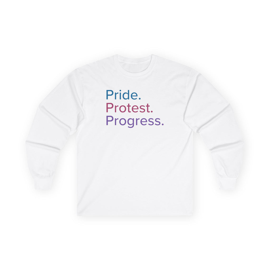 Pride. Protest. Progress. Long Sleeve Tee