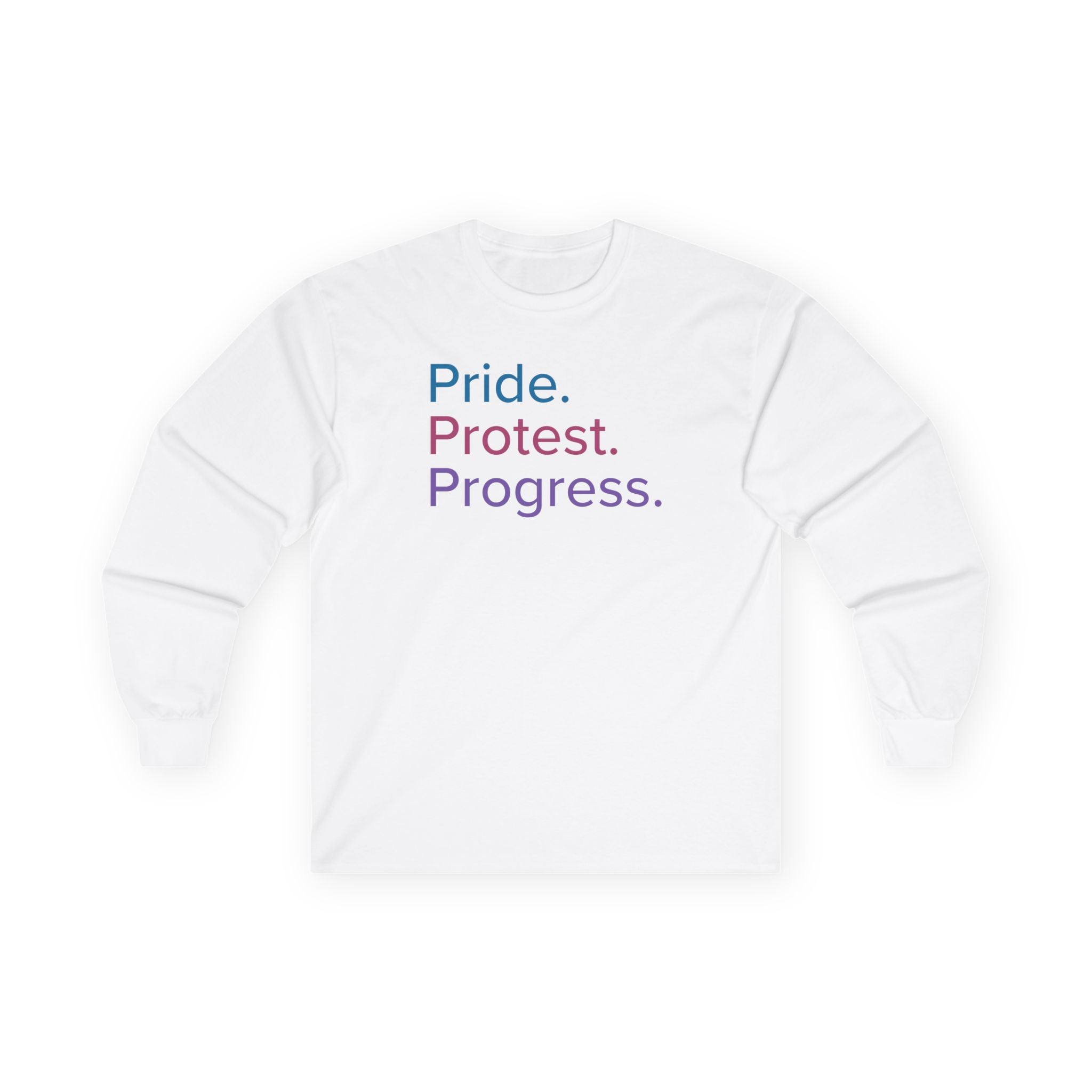 Pride. Protest. Progress. Long Sleeve Tee