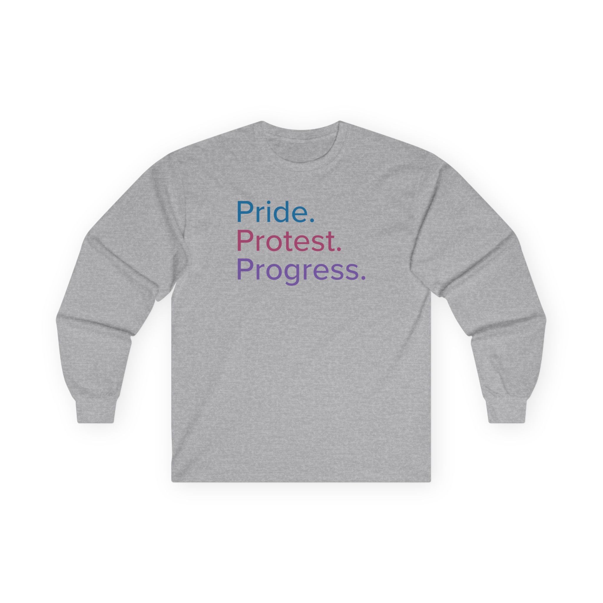 Pride. Protest. Progress. Long Sleeve Tee