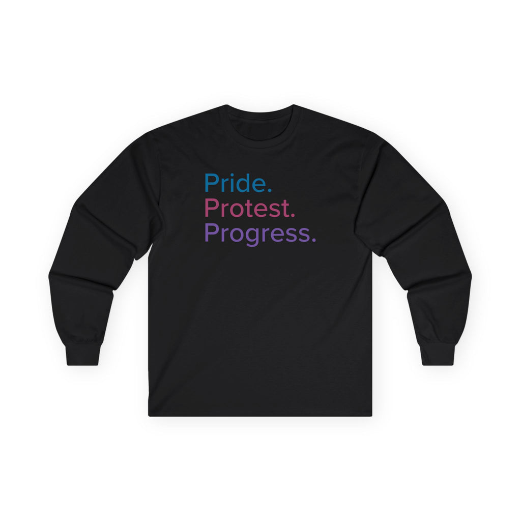 Pride. Protest. Progress. Long Sleeve Tee