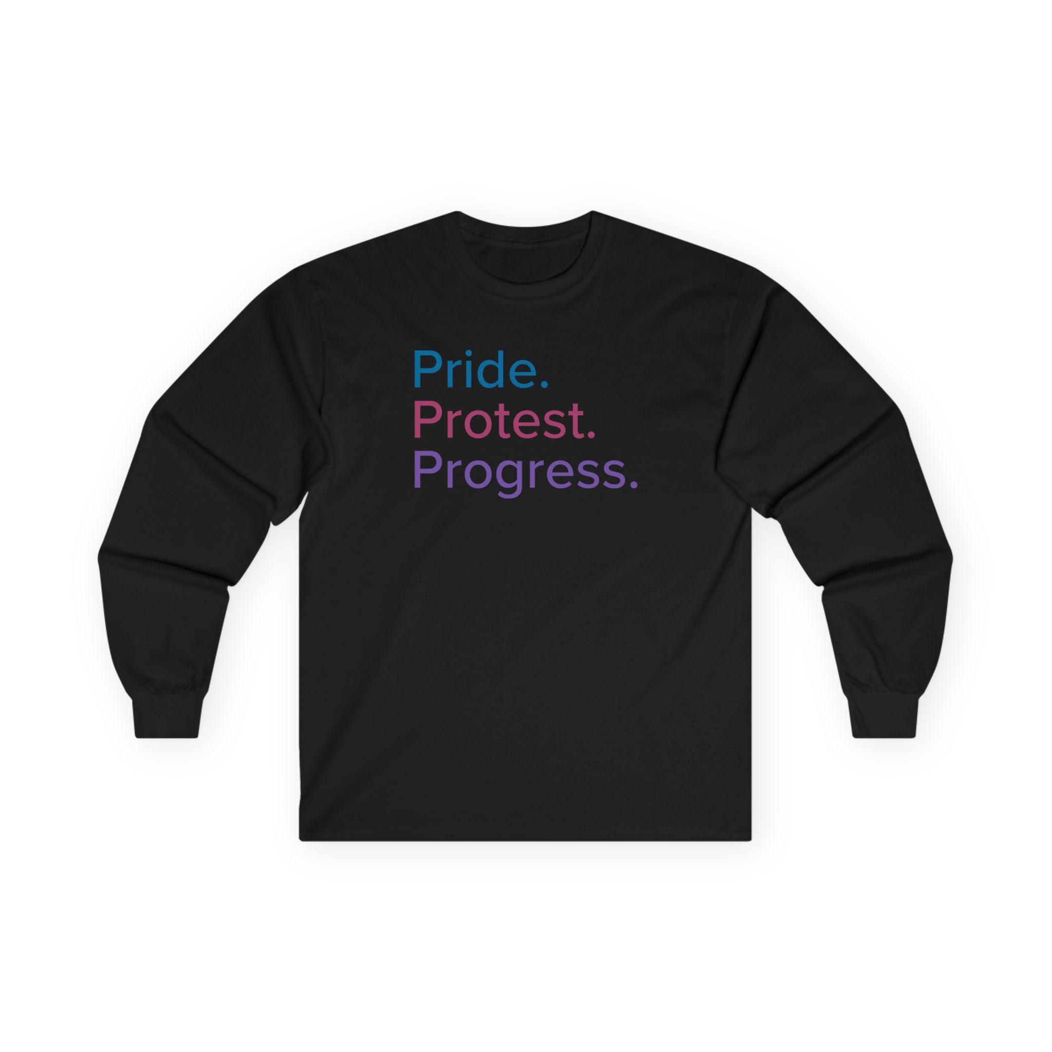 Pride. Protest. Progress. Long Sleeve Tee